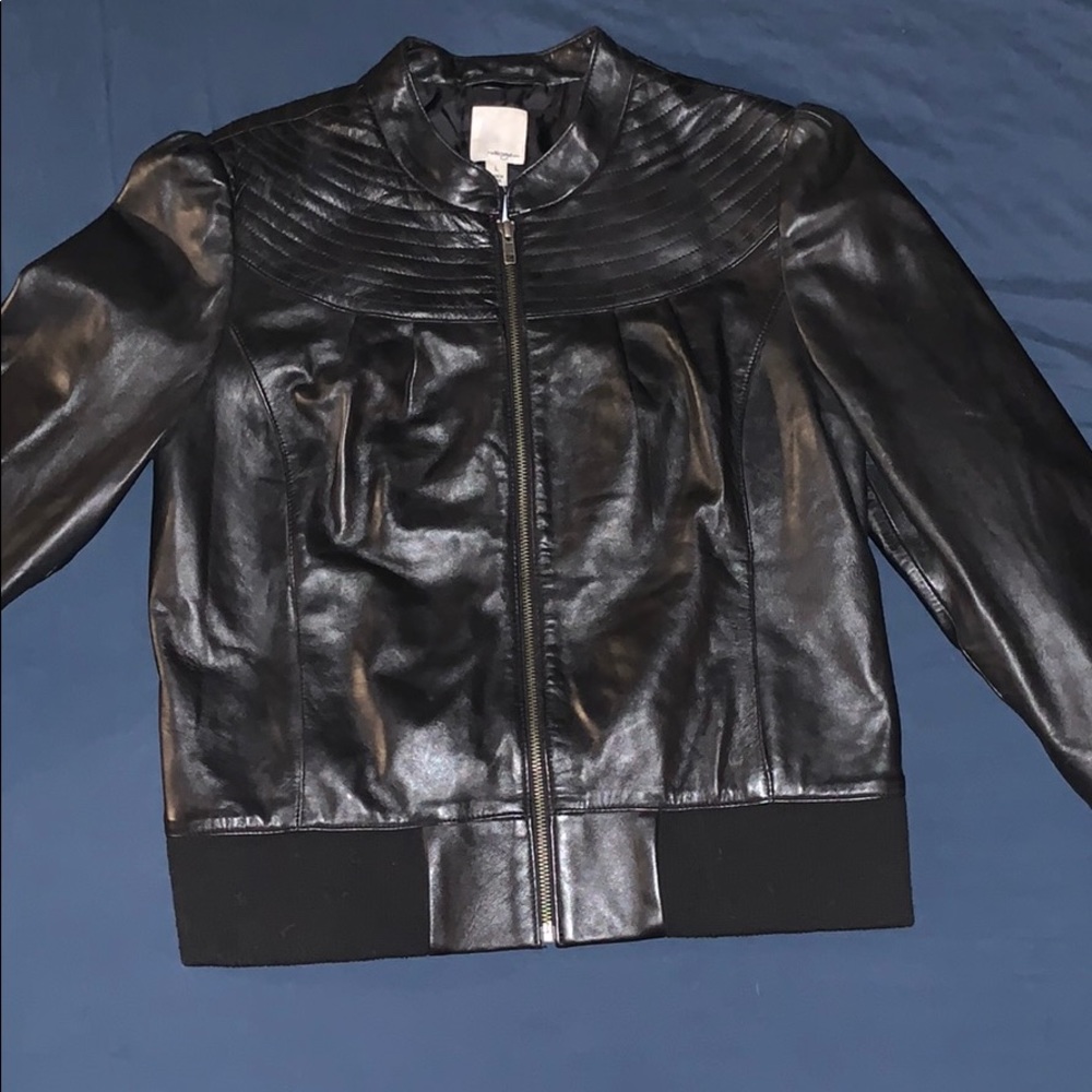 Halogen Leather Jacket